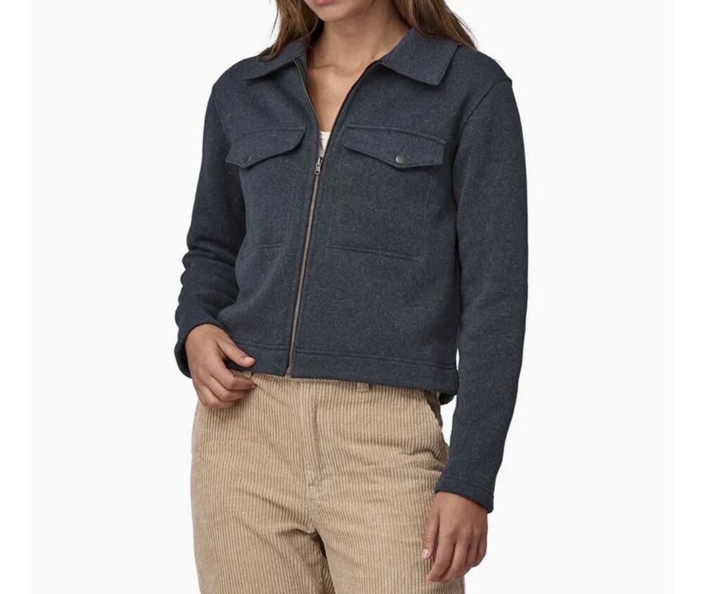 NEW Patagonia Better Sweater Zippered Chore Jacket - size s in pitch blue